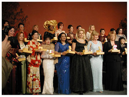 Rewarded Leading Women Entrepreneurs of the World Award in 2002